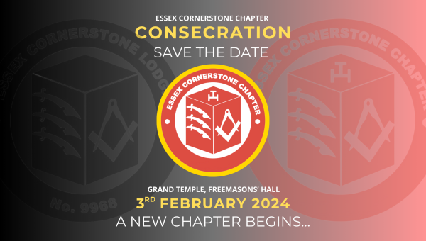 Cornerstone Chapter Announces Consecration Date